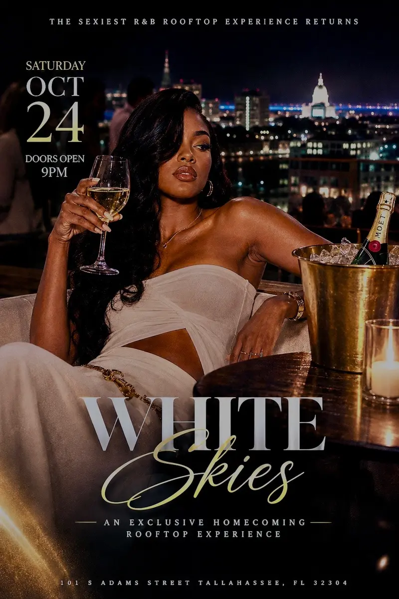 White Skies flyer